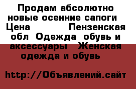 Продам абсолютно новые осенние сапоги › Цена ­ 5 000 - Пензенская обл. Одежда, обувь и аксессуары » Женская одежда и обувь   